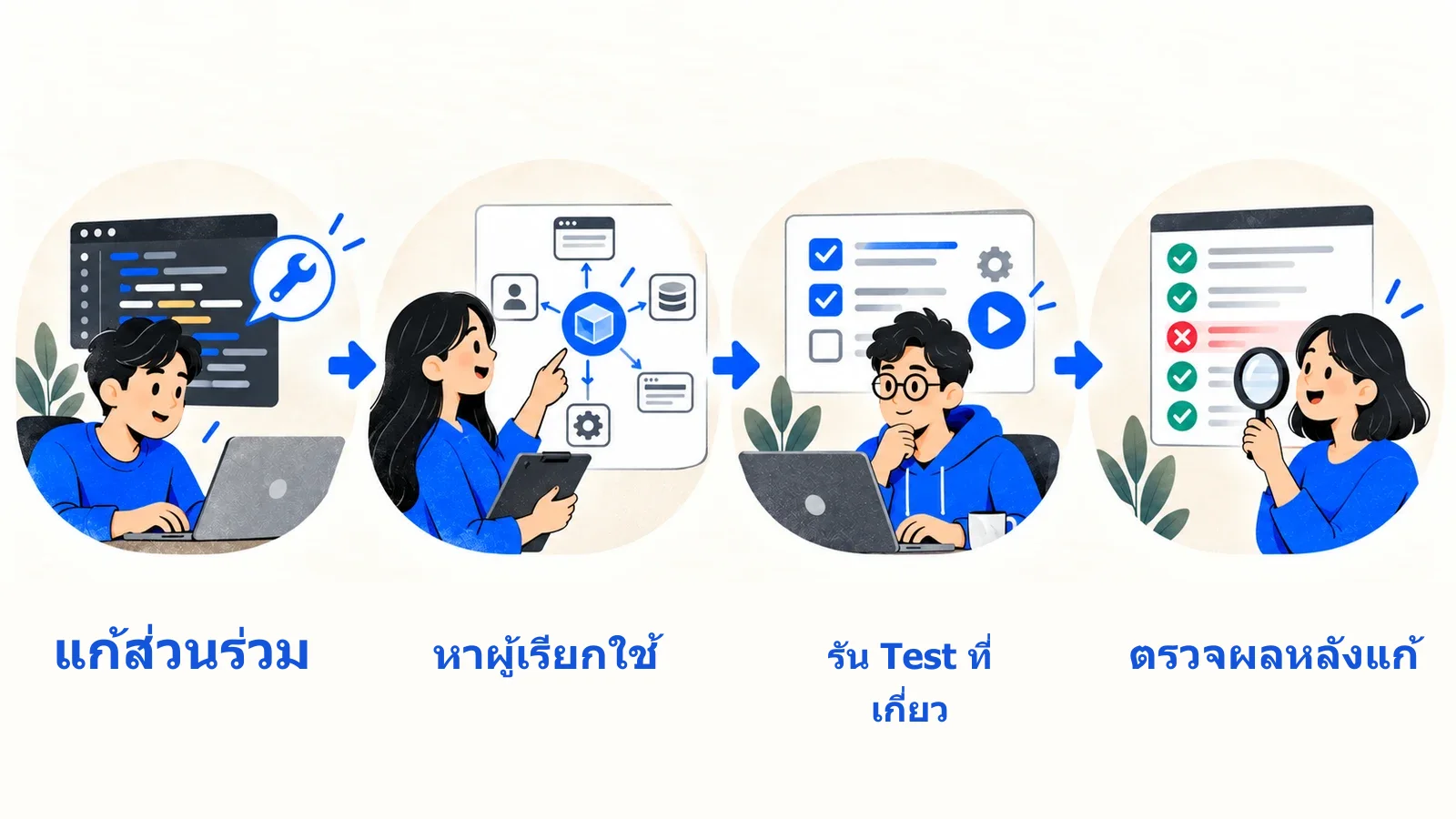 การเปลี่ยนส่วนร่วมส่งผลต่อหลายเส้นทาง