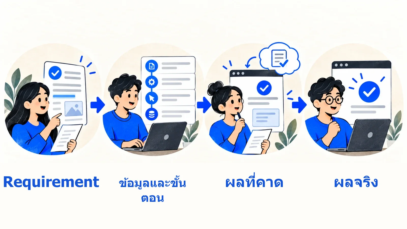 จาก Requirement ไปสู่ Test Case ที่ทำซ้ำได้